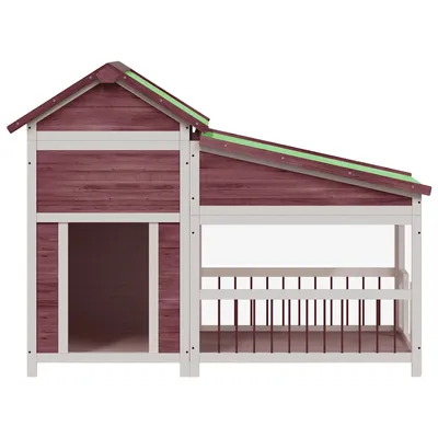 vidaXL chenil pour chiens Bois de pin