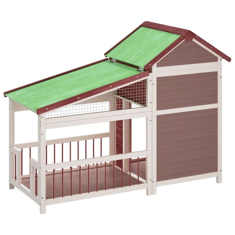 vidaXL chenil pour chiens Bois de pin