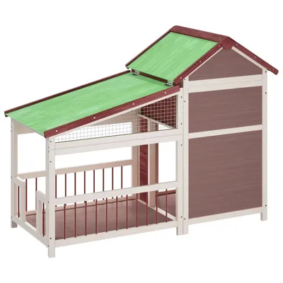 vidaXL chenil pour chiens Bois de pin