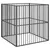 vidaXL parc pour chien Acier
