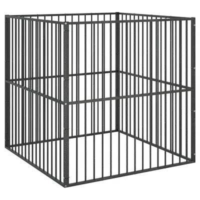 vidaXL parc pour chien Acier