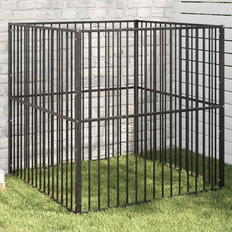 vidaXL parc pour chien Acier