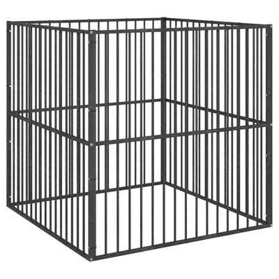 vidaXL parc pour chien Acier