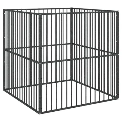 vidaXL parc pour chien Acier