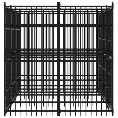 vidaXL chenil pour chiens Acier