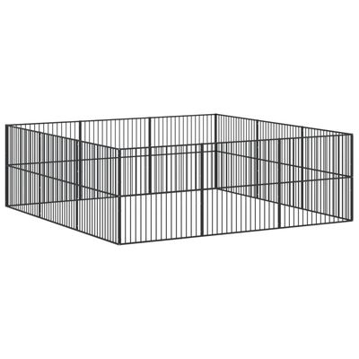 vidaXL parc pour chien Acier