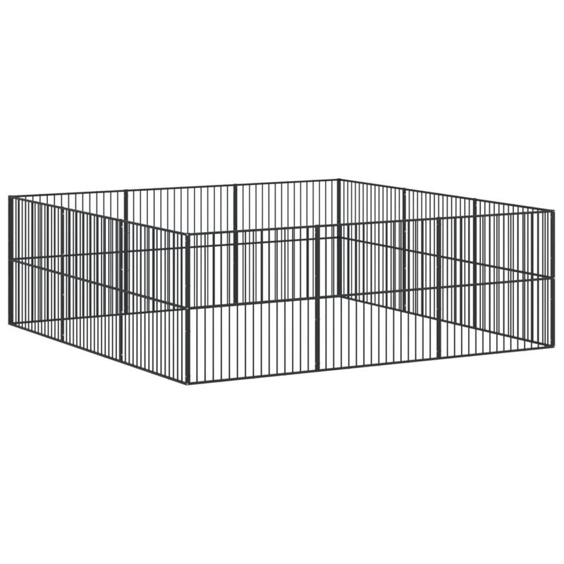 vidaXL parc pour chien Acier