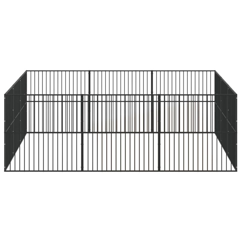 vidaXL parc pour chien Acier