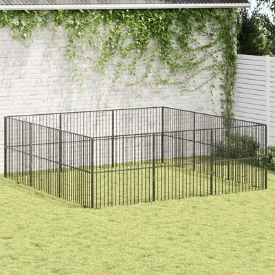 vidaXL parc pour chien Acier