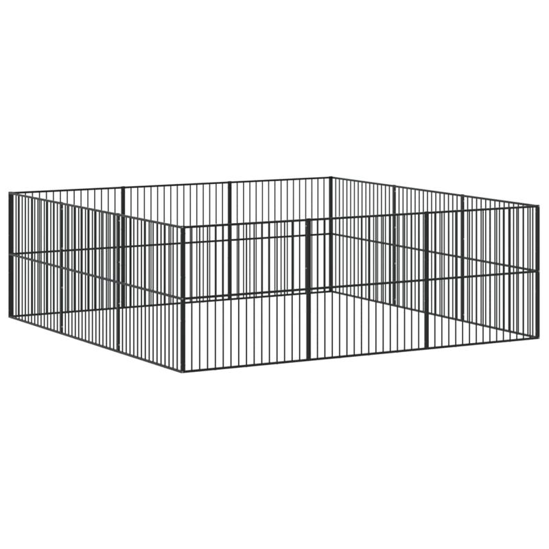 vidaXL parc pour chien Acier