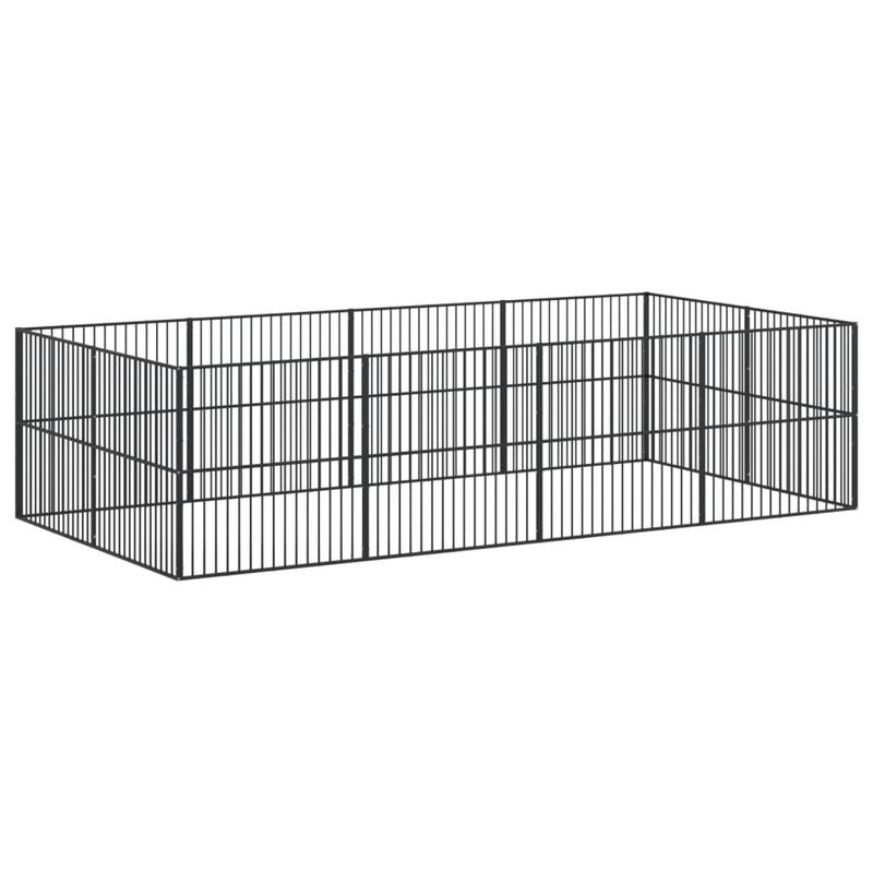 vidaXL parc pour chien Acier