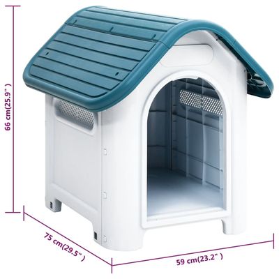 vidaXL niche pour chien Polypropylène