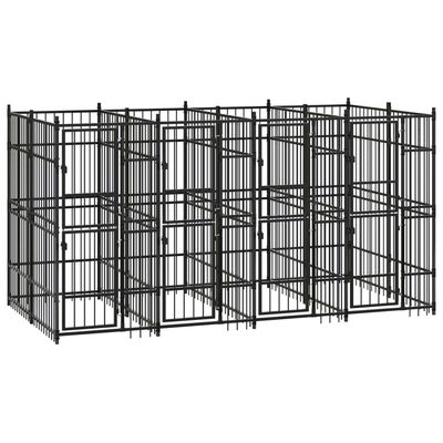 vidaXL chenil pour chiens Acier