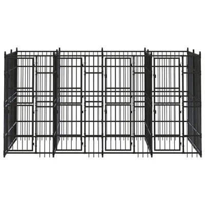 vidaXL chenil pour chiens Acier vidaXL chenil pour chiens Acier