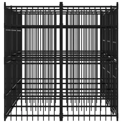 vidaXL chenil pour chiens Acier