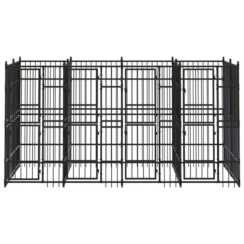 vidaXL chenil pour chiens Acier