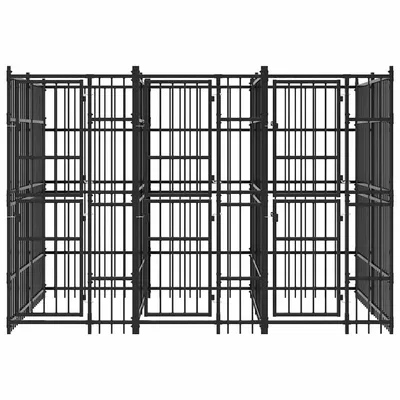 vidaXL chenil pour chiens Acier