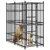 vidaXL chenil pour chiens Acier