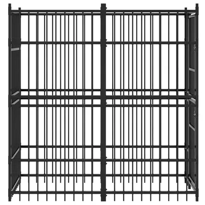 vidaXL chenil pour chiens Acier