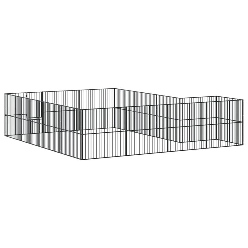vidaXL parc pour chien Acier