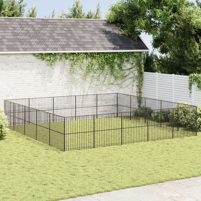 vidaXL parc pour chien Acier