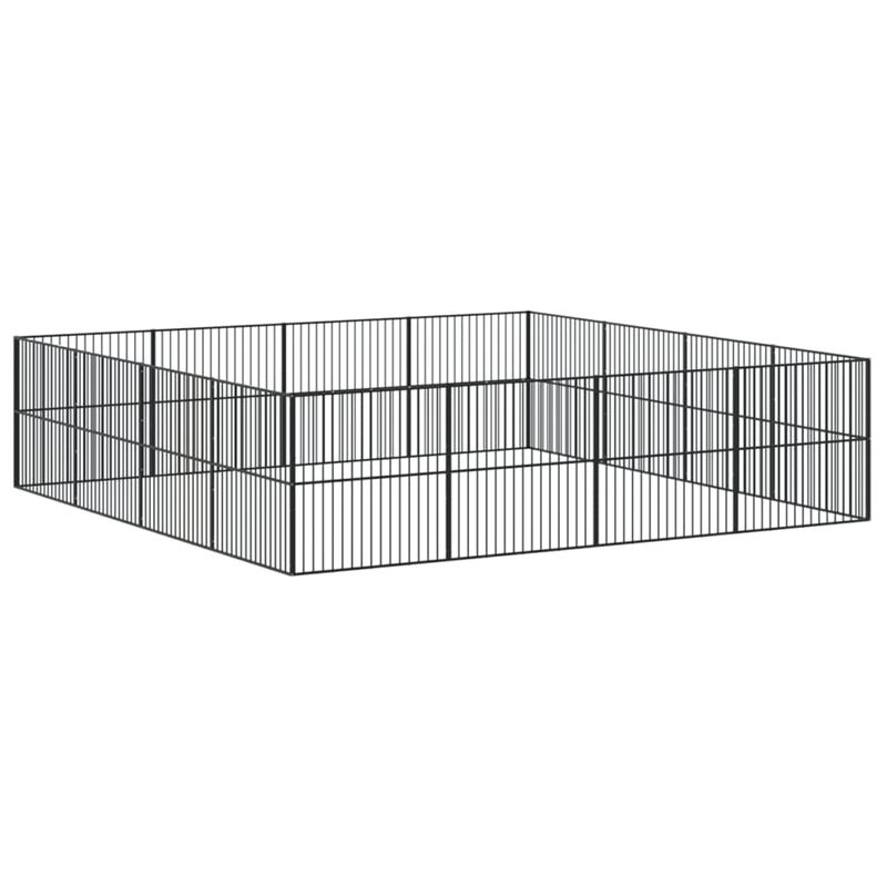 vidaXL parc pour chien Acier