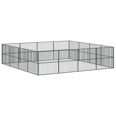 vidaXL parc pour chien Acier