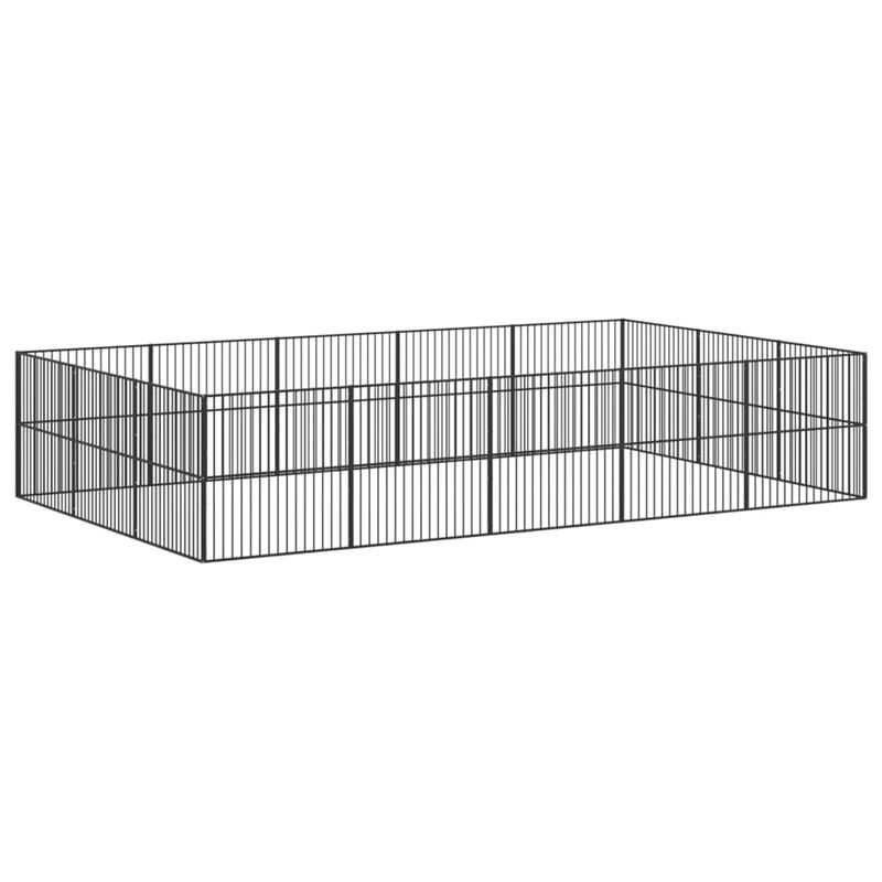 vidaXL parc pour chien Acier