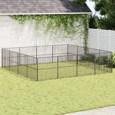 vidaXL parc pour chien Acier