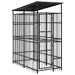 vidaXL chenil pour chiens Acier