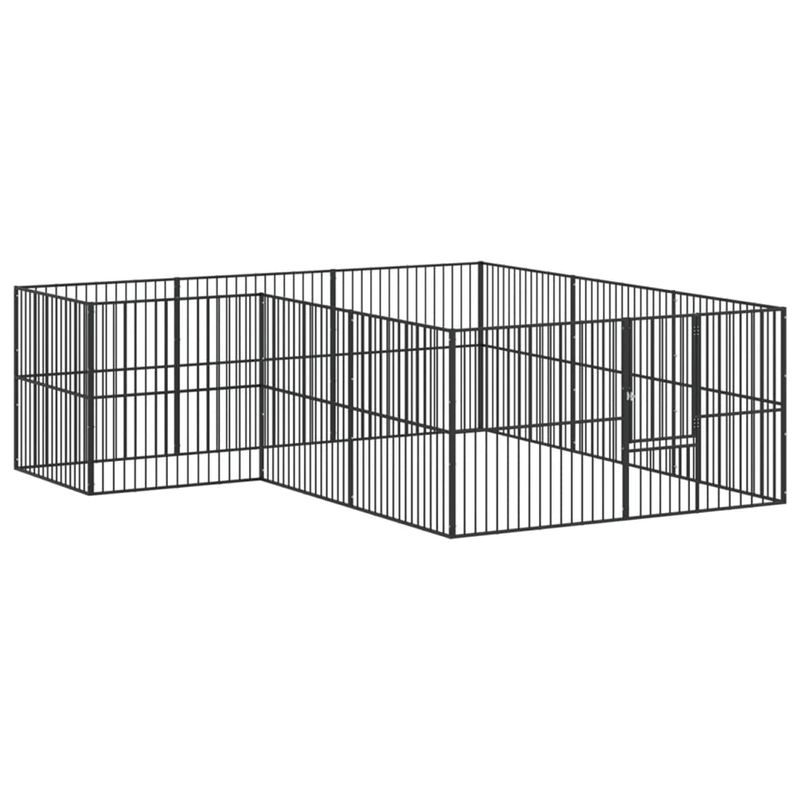 vidaXL parc pour chien Acier