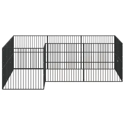 vidaXL parc pour chien Acier