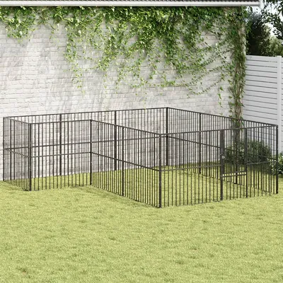 vidaXL parc pour chien Acier
