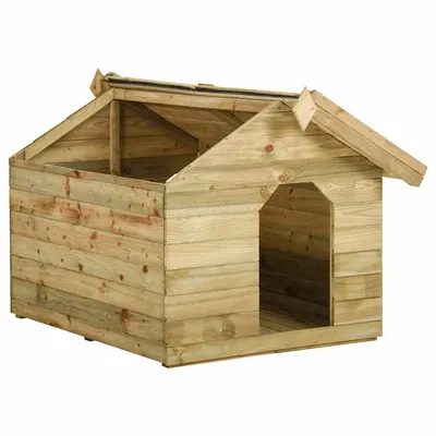 vidaXL niche pour chien Pinède imprégnée