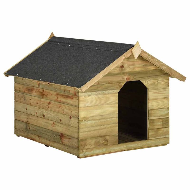 vidaXL niche pour chien Pinède imprégnée