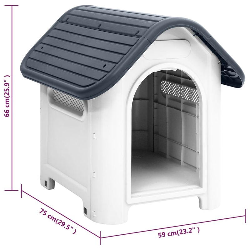vidaXL niche pour chien Polypropylène