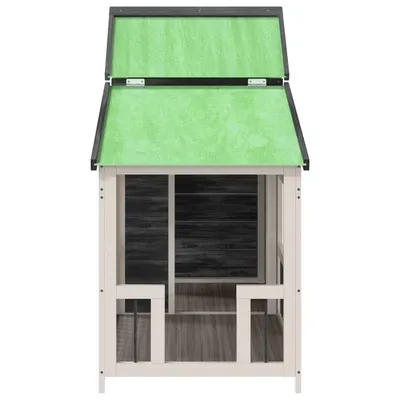 vidaXL chenil pour chiens Bois de pin