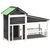 vidaXL chenil pour chiens Bois de pin