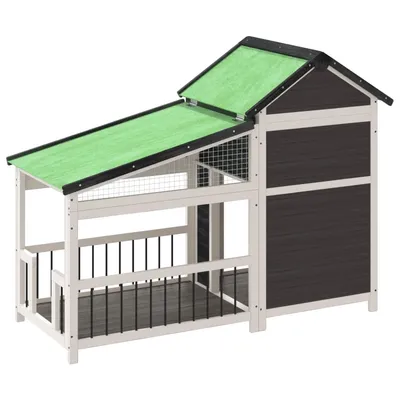 vidaXL chenil pour chiens Bois de pin