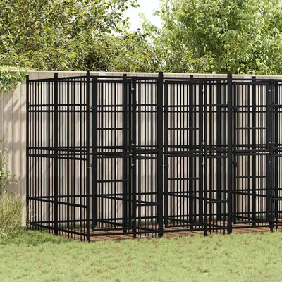 vidaXL chenil pour chiens Acier vidaXL chenil pour chiens Acier