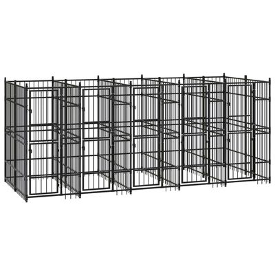 vidaXL chenil pour chiens Acier