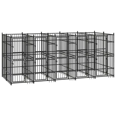 vidaXL chenil pour chiens Acier vidaXL chenil pour chiens Acier