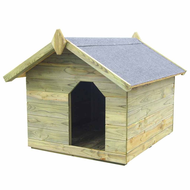 vidaXL niche pour chien Pinède imprégnée