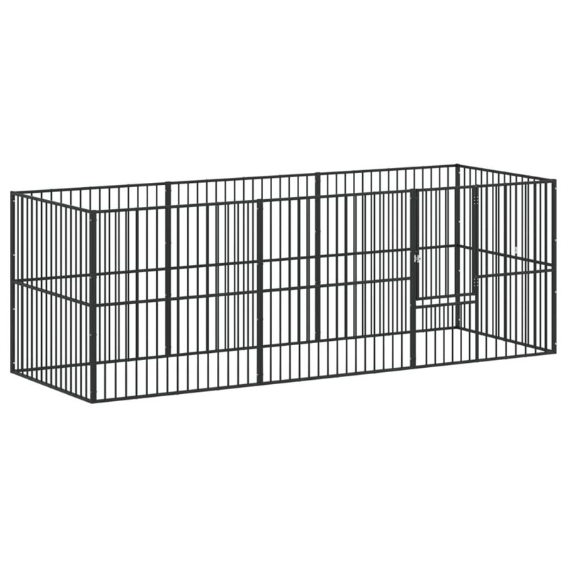 vidaXL parc pour chien Acier