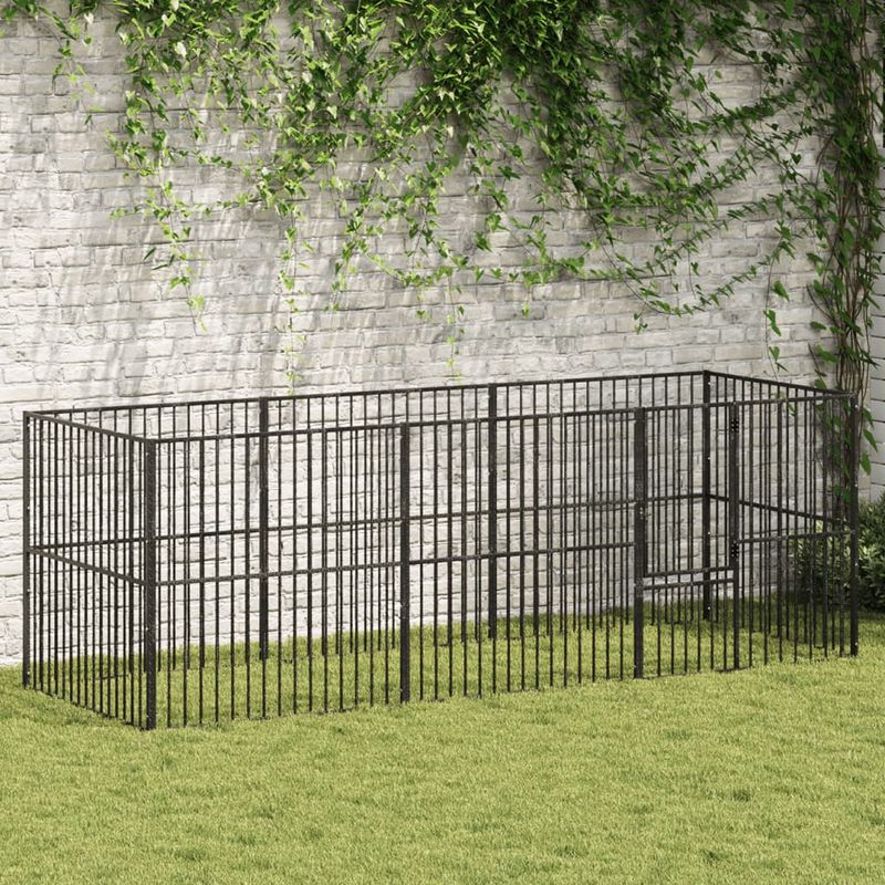 vidaXL parc pour chien Acier