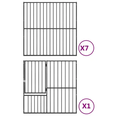 vidaXL parc pour chien Acier