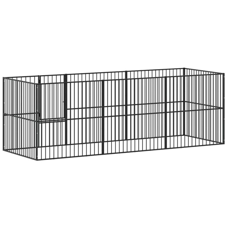 vidaXL parc pour chien Acier