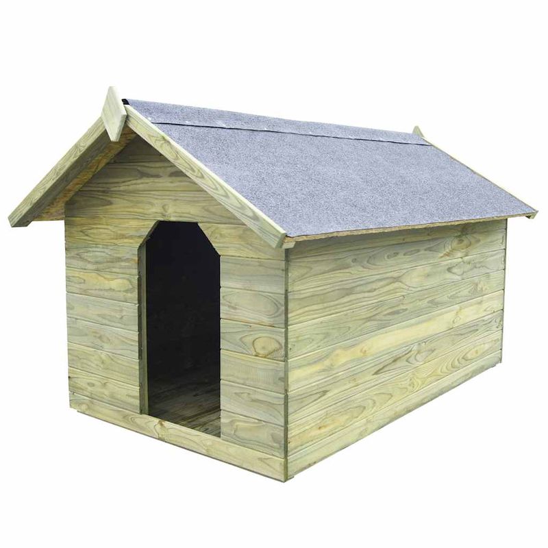 vidaXL niche pour chien Pinède imprégnée