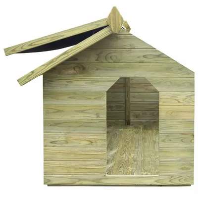 vidaXL niche pour chien Pinède imprégnée vidaXL niche pour chien Pinède imprégnée