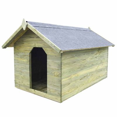 vidaXL niche pour chien Pinède imprégnée